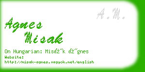 agnes misak business card